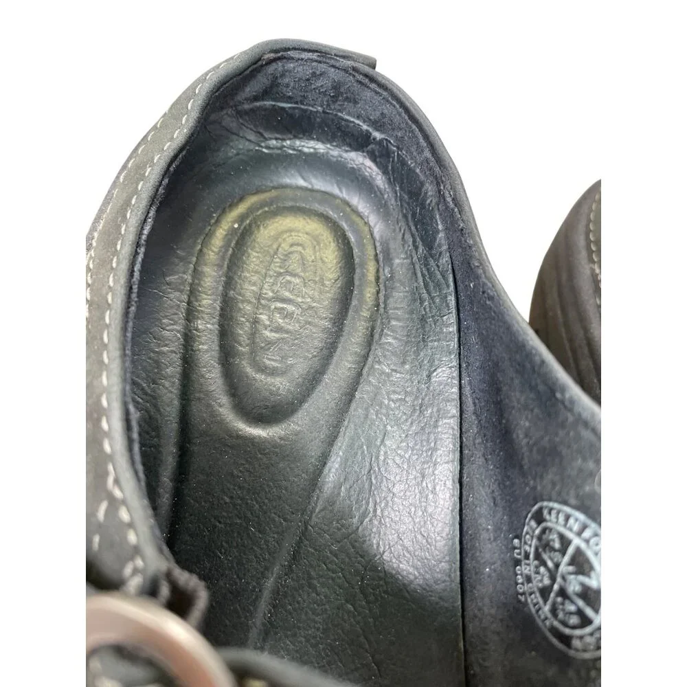 Keen Womens brown black leather Mary Jane sandals shoes size 7 SKU 8900 - Picture 10 of 16